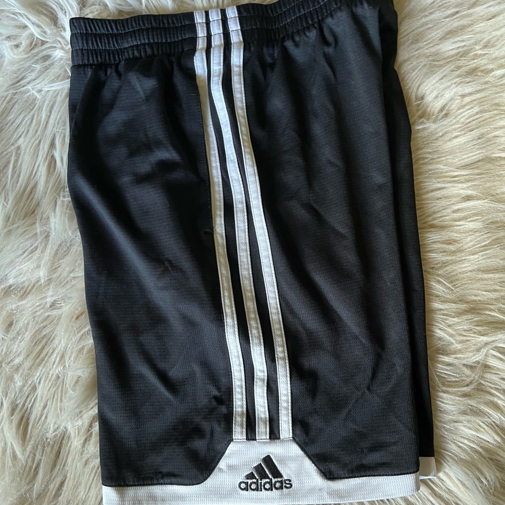 Boys black Adidas shorts